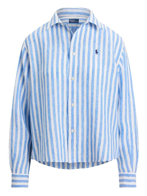 Polo Ralph Laurenstriped linen shirt Polo Ralph Lauren | 211-935130-500WHITE BLUE MULTI